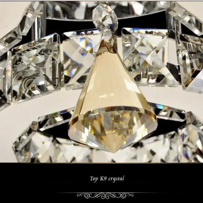 Crystal Modern 3 ring Lustre chandelier Led Chandelier Lighting Ceiling Chandeliers Light Living room lights Bedroom lights