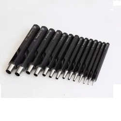 Leather Hexagonal Round Punch DC53 Steel Belt Strap Punching Tool Diameter 1.0-10MM Round Hole Leather Punching Supplies