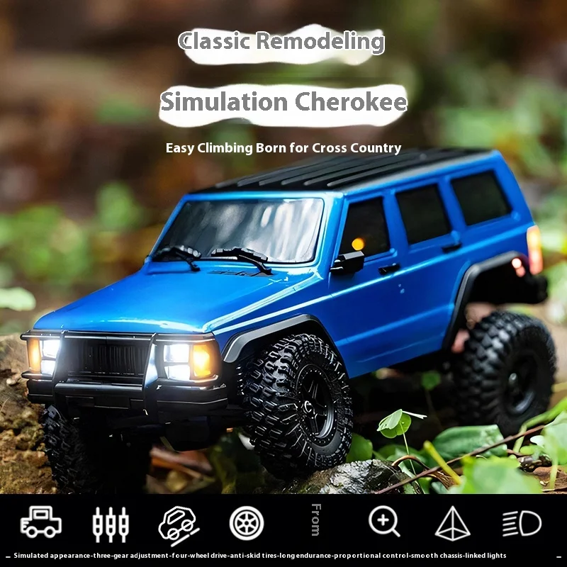 1/18 JJRC 4wd Rc سيارة على الطرق الوعرة 4x4 سيارات التحكم عن بعد Trailhaw تسلق سيارة محاكاة نموذج سيارة لعبة مع أضواء Led اللعب هدية