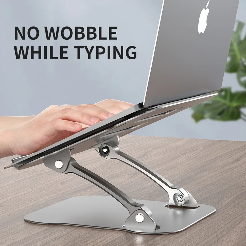 Aluminum Alloy Notebook Laptop Stand Folding Adjustable Stable Tablet Mount Support Lifting Heightening Holder Metal Kickstand