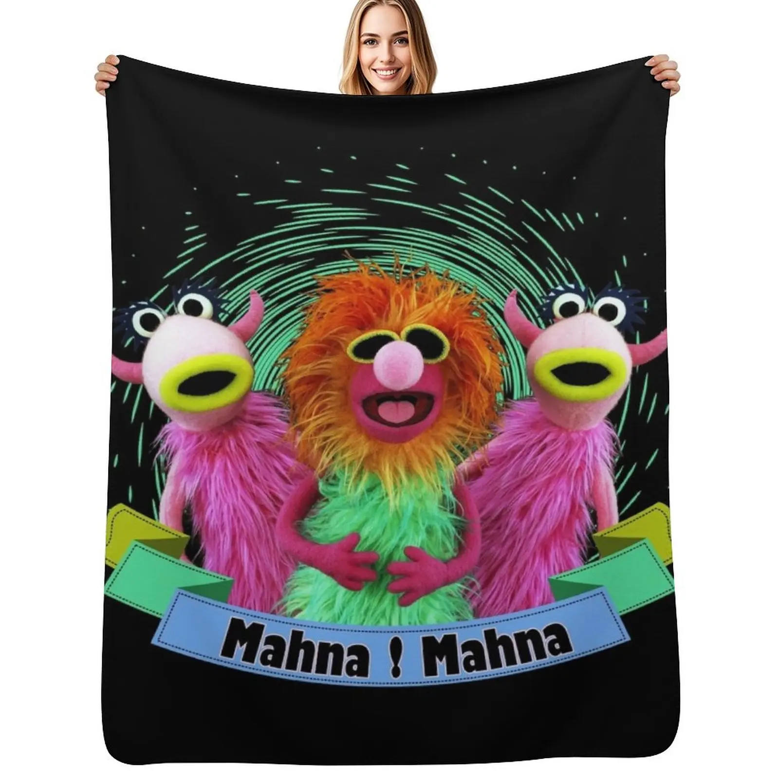 Mahna Mahna Throw Blanket For Decorative Sofa For Sofa Thin Extra Large Throw Heavy Plaid on the sofa for winter Blankets