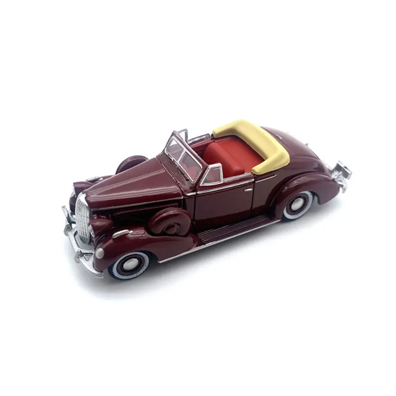 

1/87 HO Scale Alloy Car Model Vintage Convertible Sports Car Model Miniature Collection HO Scene Decoration Sand Table Landscape