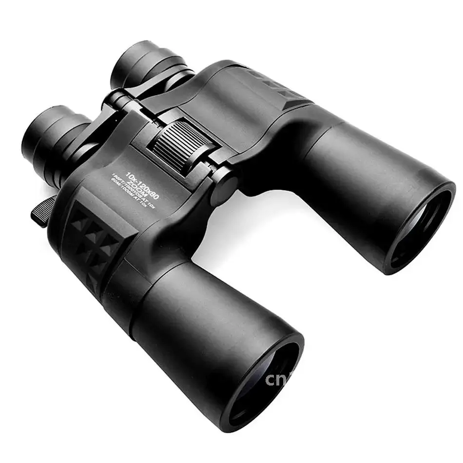 Maifeng 10-120X80 Long Range Power Zoom High Magnification Binoculars Hunting Telescope Porro Prism Optical Glasses 50mm 11mm