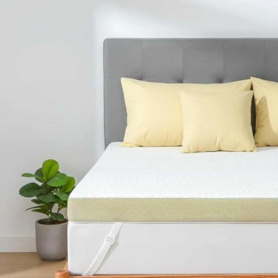 

Marsail Mattress Topper Cooling Memory Foam Gel Infused with Soft Cover CertiPUR-US® and Oeko-TEX Certified Suitable for Sofa R