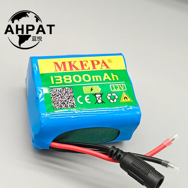 2025 جديد محمول 3S2P 13800mAh 12V 18650 مراقبة البطارية المحمولة سعة كبيرة بطارية ليثيوم أيون BMS أضواء LED #4