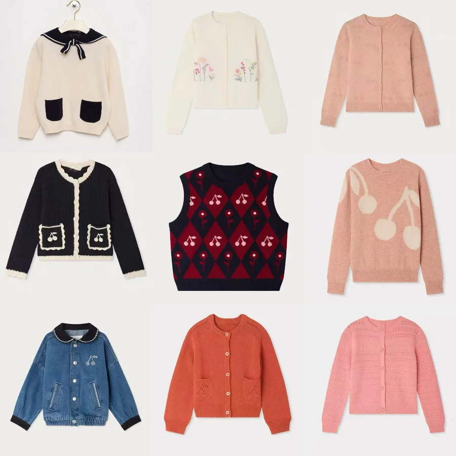 Pre-sale 2026 Bp Autumn Winter Kids Sweater for Girls Baby Boys Cotton Wool Size 4-14y Children's Clothing Sets Mother & Kids