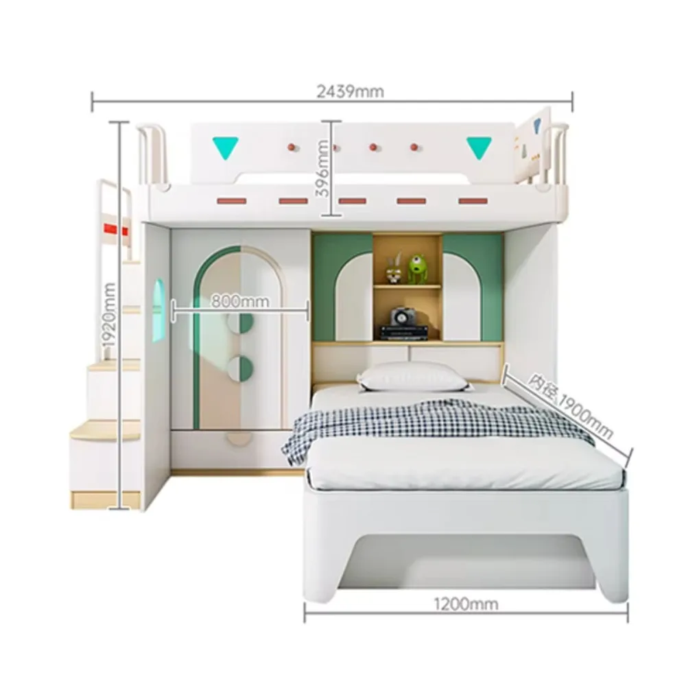 Jiali детский спальный гарнитур, двуспальные кровати, многоместные двухъярусные кровати, кабинет, компьютерный стол, шкаф, лестница для хранения, детская двухъярусная кровать