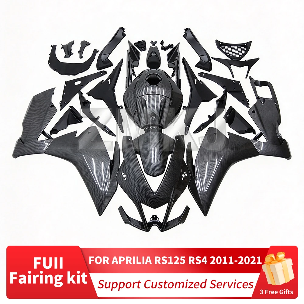 ABS Full Carbon Fiber Fairing Set For Aprilia RS125 RS4 50 125 2011-2020 2021 Custom Spray Painted Motorcycle Fairing Body Kit