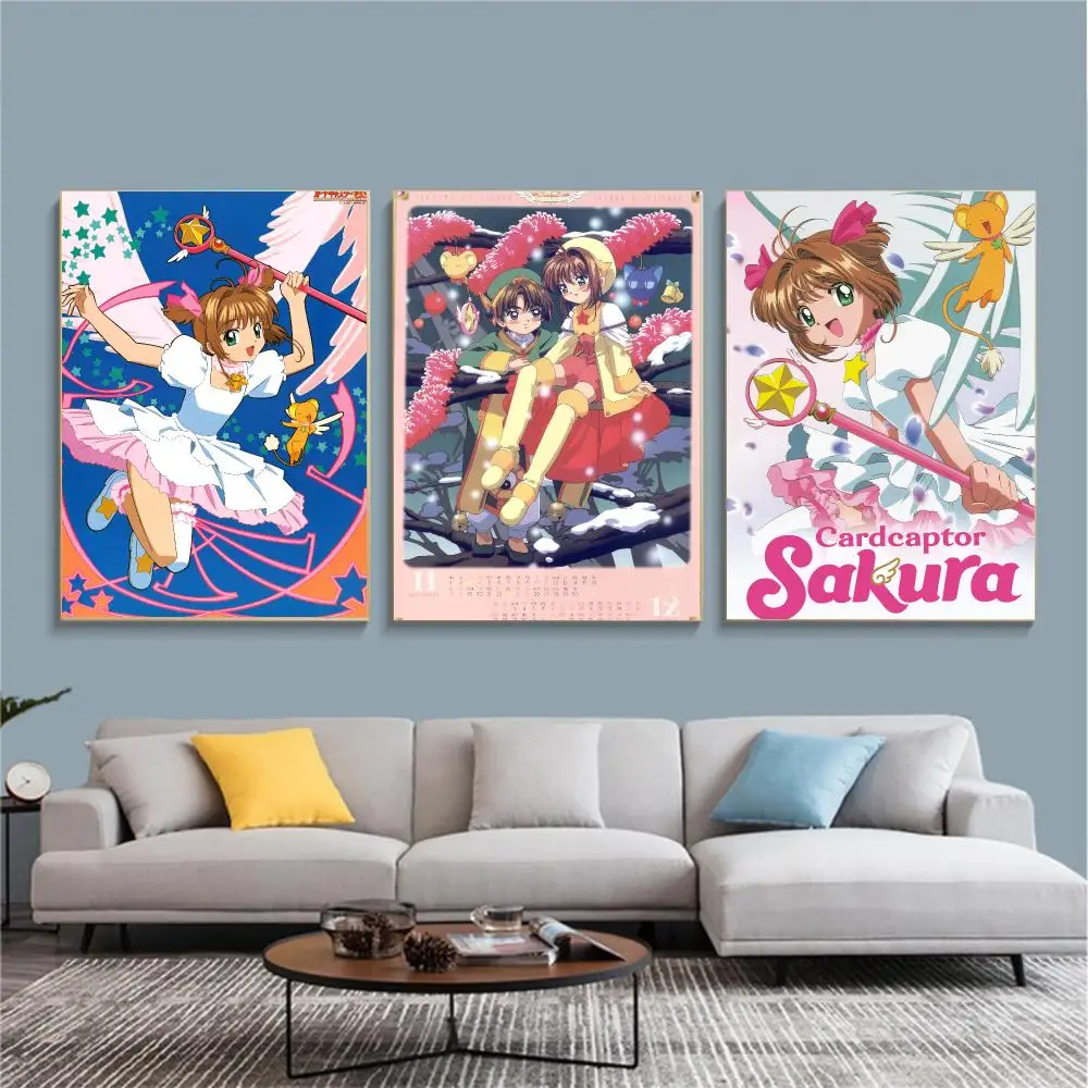 anime C-Cardcaptor Sakura-A Painting Calligraphy Nature Inspired Artwork for Living Room  Home Decoration
