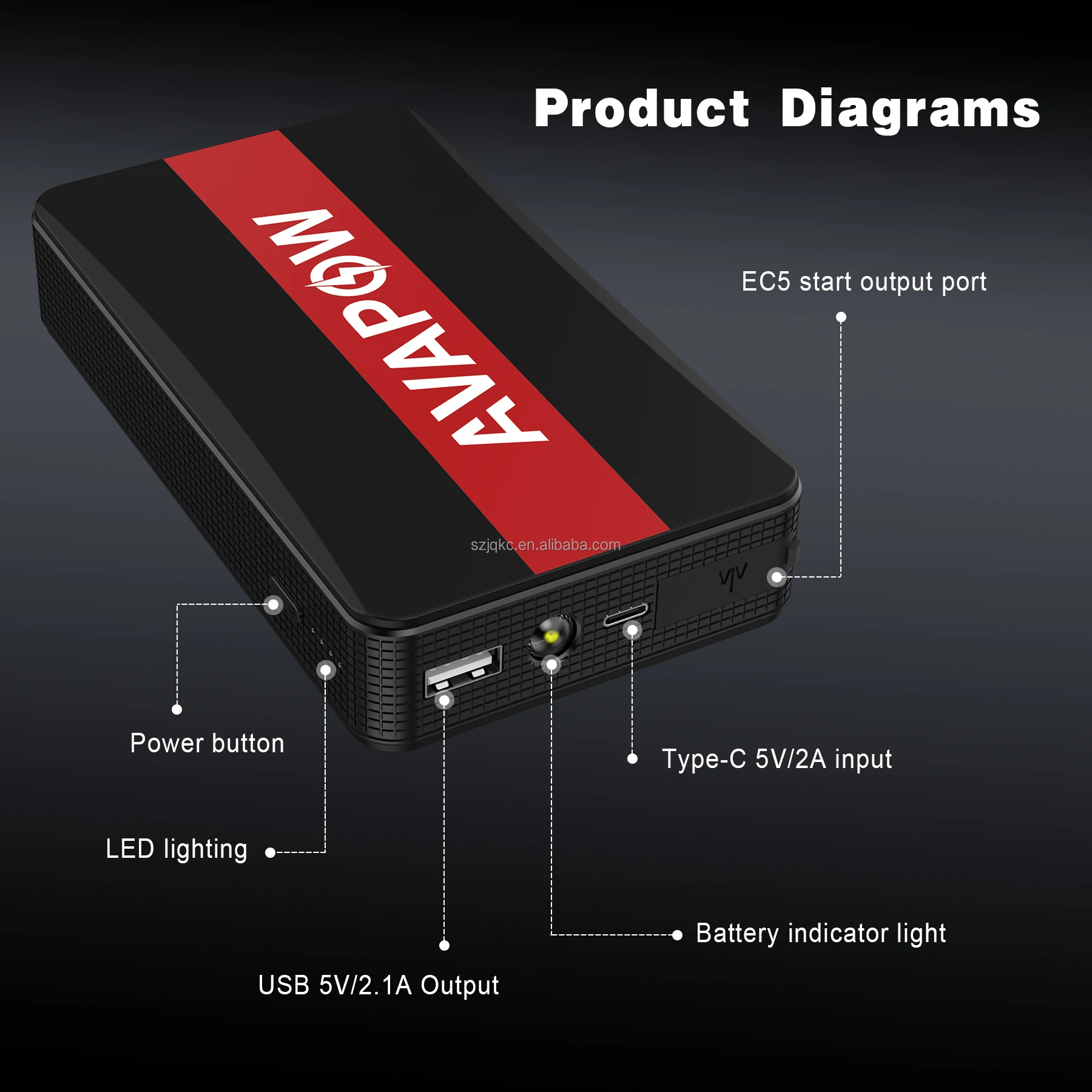 OEM Brand 12V 1000A Jump Starter MIni Lithium Battery Booster