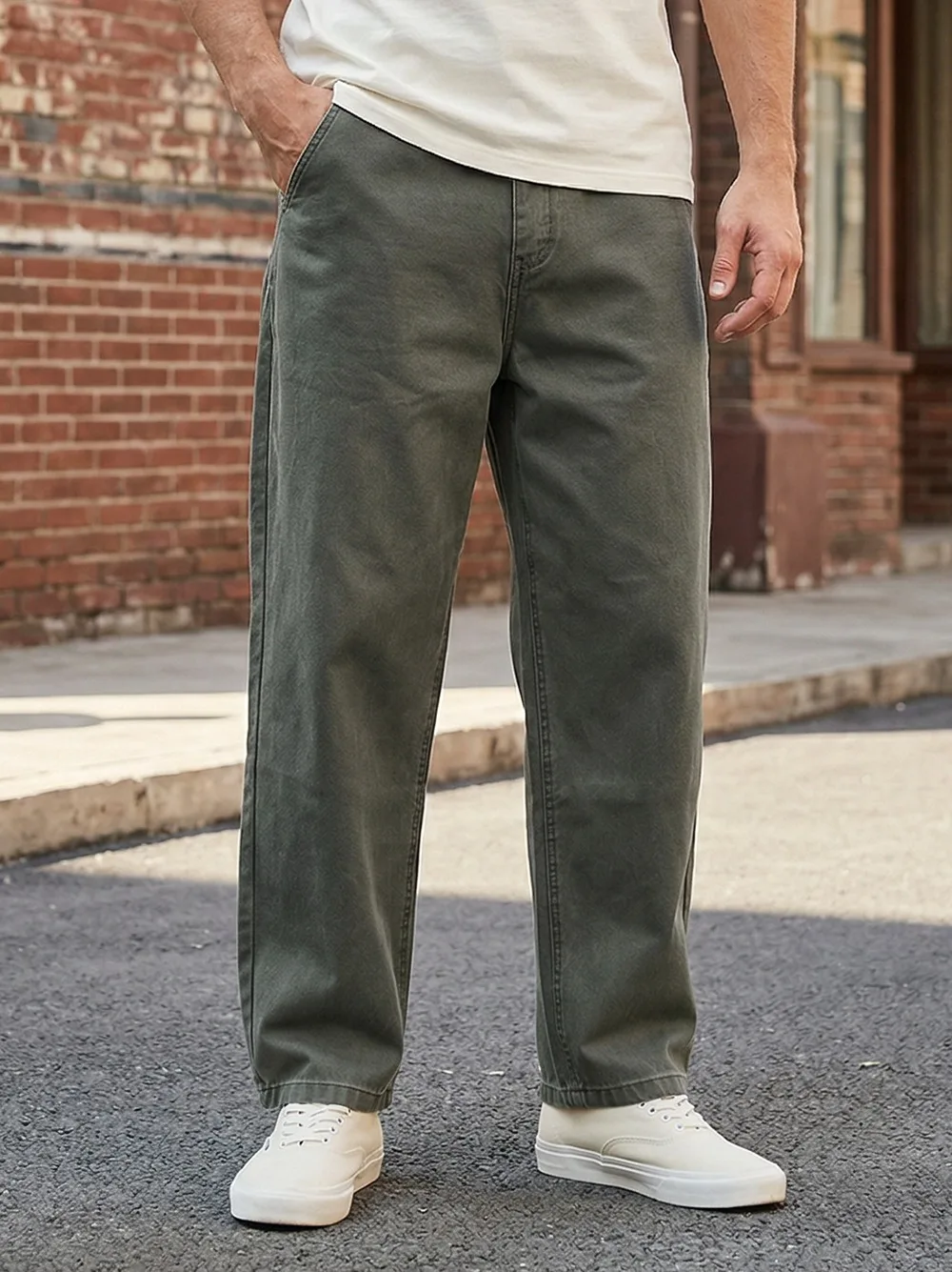 America Streetwear High Quality Cargo Pants For Men Clothing Harajuku Casual Straight-Leg Trousers Korean Fashion Baggy Pants