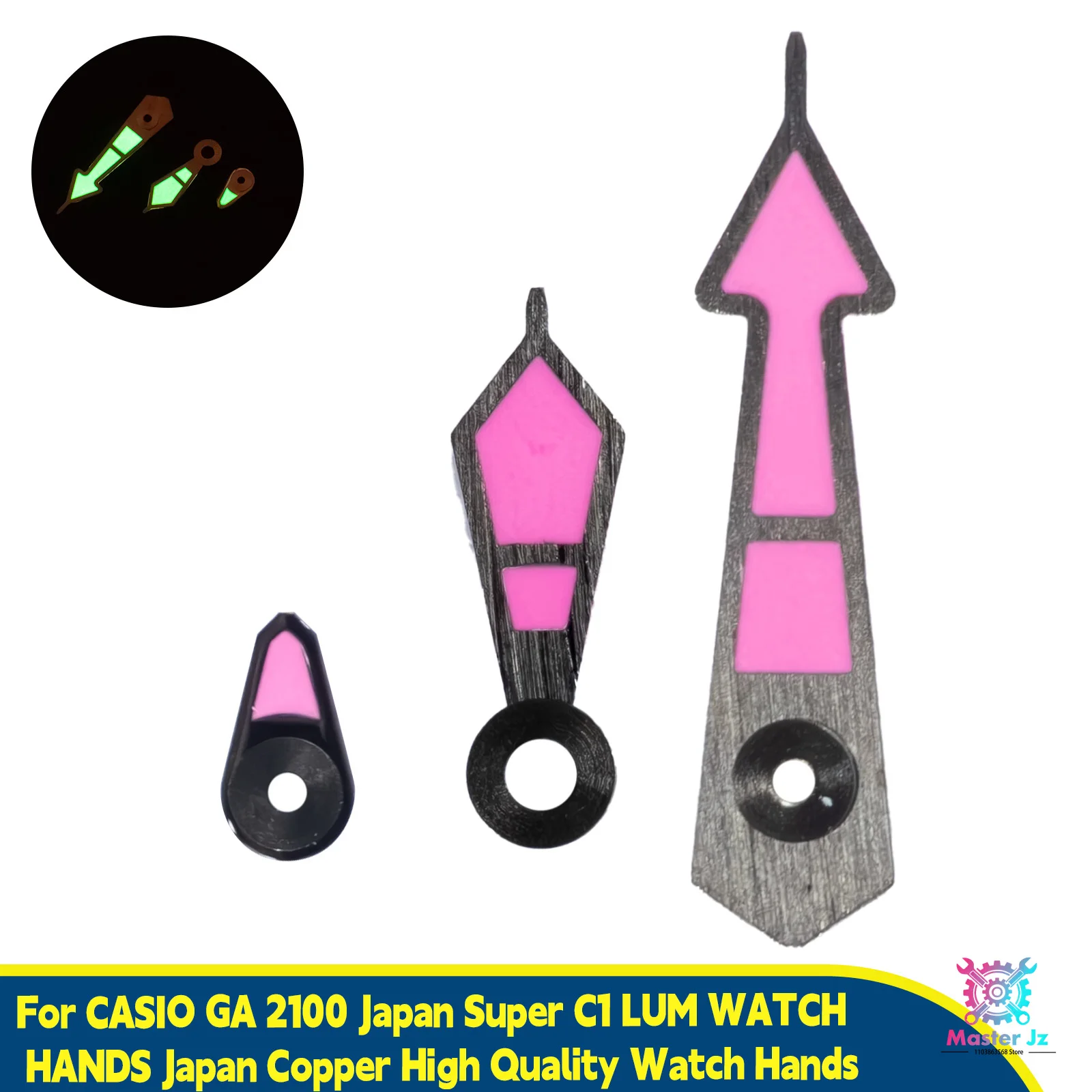 Watch Mod Hands For Casio GA-2100 GM-2100 Series Japan Copper Super C1 Watch Pointer Custom Upgrade Watch Accessories view 4