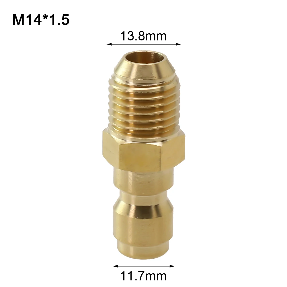 Pressure Washer Quick Connector 1/4 Inch Quick Release Connector Coupler Fitting M14-M22 For High Pressure Washer Garden Hoses