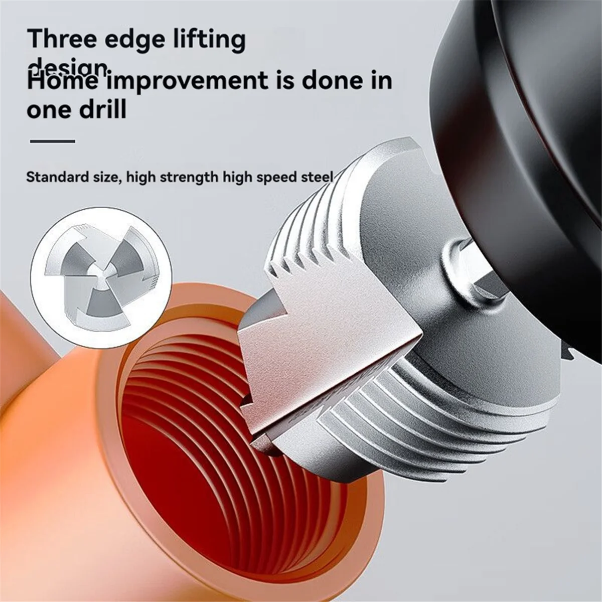 

ABNJ New PPR Lifting Drill Water Pipe Inner Hole Thread Opener 4 Points 6 Points Pipe Tapping Pagoda Drill Hole Expansion