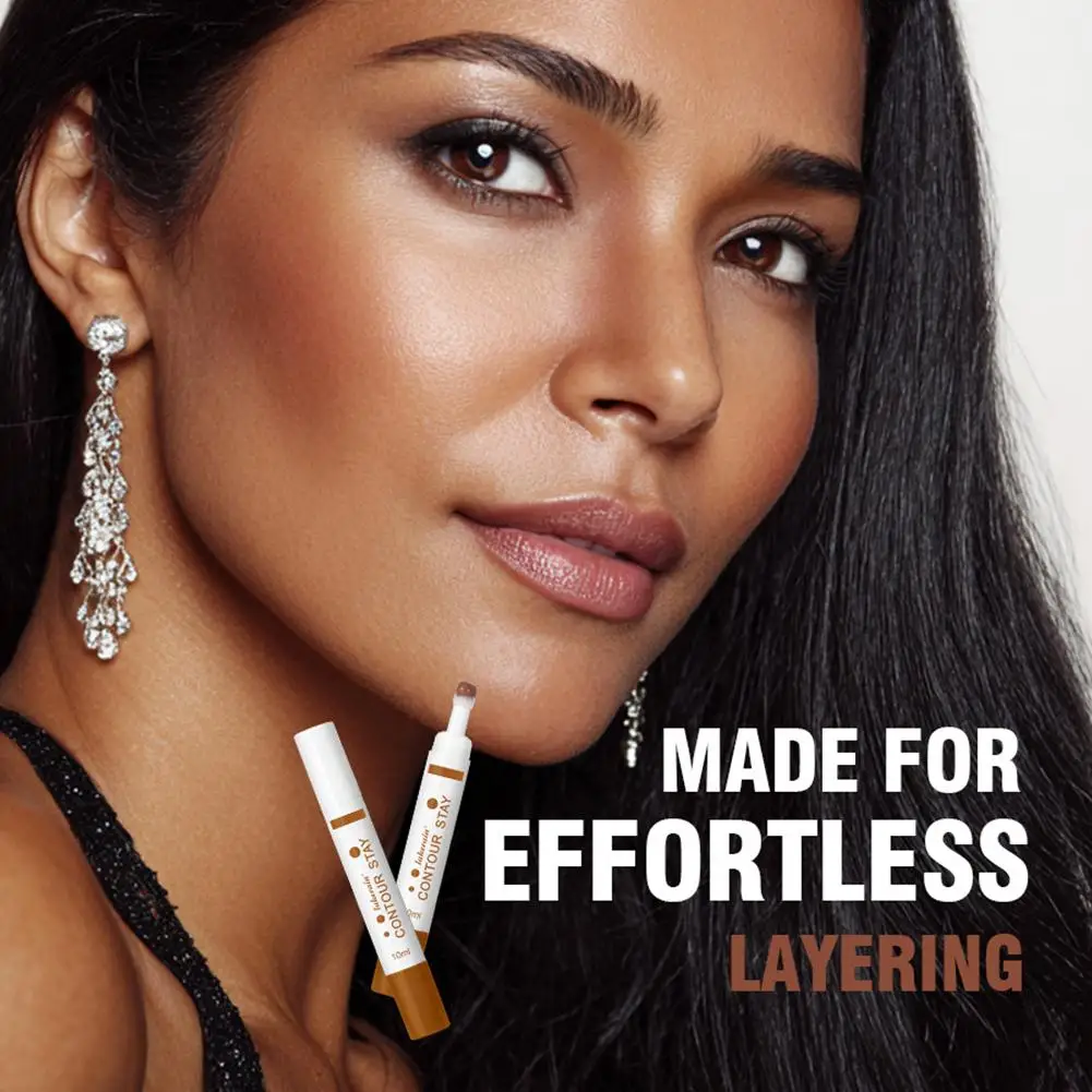 Stylo de maquillage liquide imperméable pour le visage, 6 couleurs, crayon cosmétique, fond de teint, bâton de Contour, correcteur, Contour de maquillage T6I5