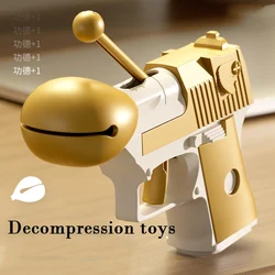 3D Printing Fidget Radish Gun Decompression toys Mini Desert Eagle Wooden Fish Fidget Adults Stress Relief Toy Christmas Gift