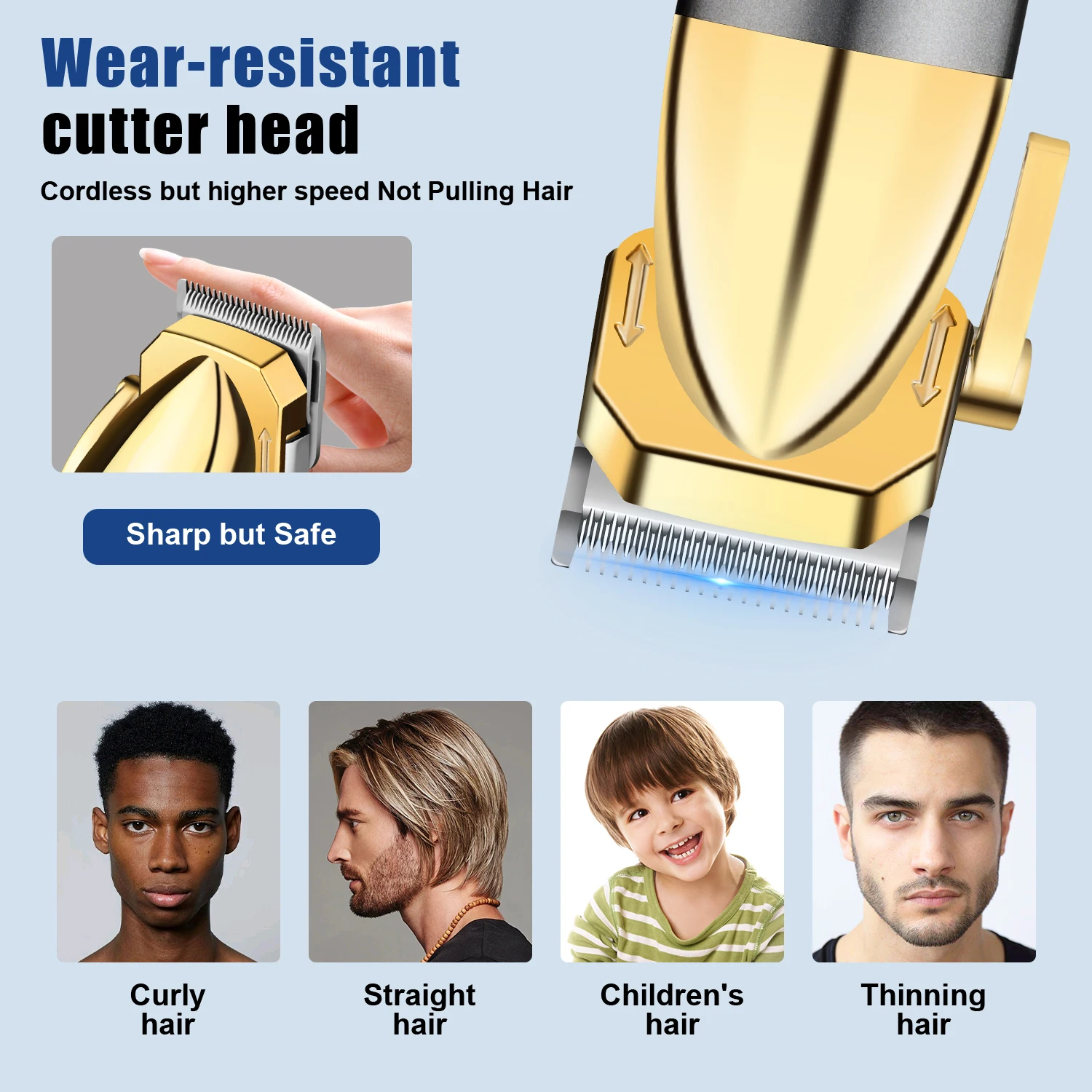 HIENA Haarschneider für Männer, Gesichtsbart, Körperpflege-Sets, elektrischer Haarschneider, Nasen- und Ohrtrimmer, wiederaufladbar