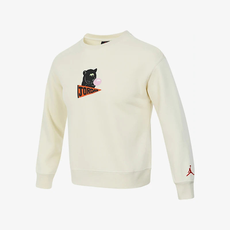 

Nike genuine JORDAN children's round neck pullover durable hoodie JD2442330GS-001