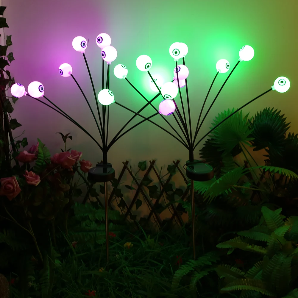 

Декор на Хэллоуин, зеленое глазное яблоко, качающийся светлячок, 6/8/10 светодиодный подключаемый светильник, орнамент, срок службы до 20 часов, декор для вечеринки в честь Хэллоуина