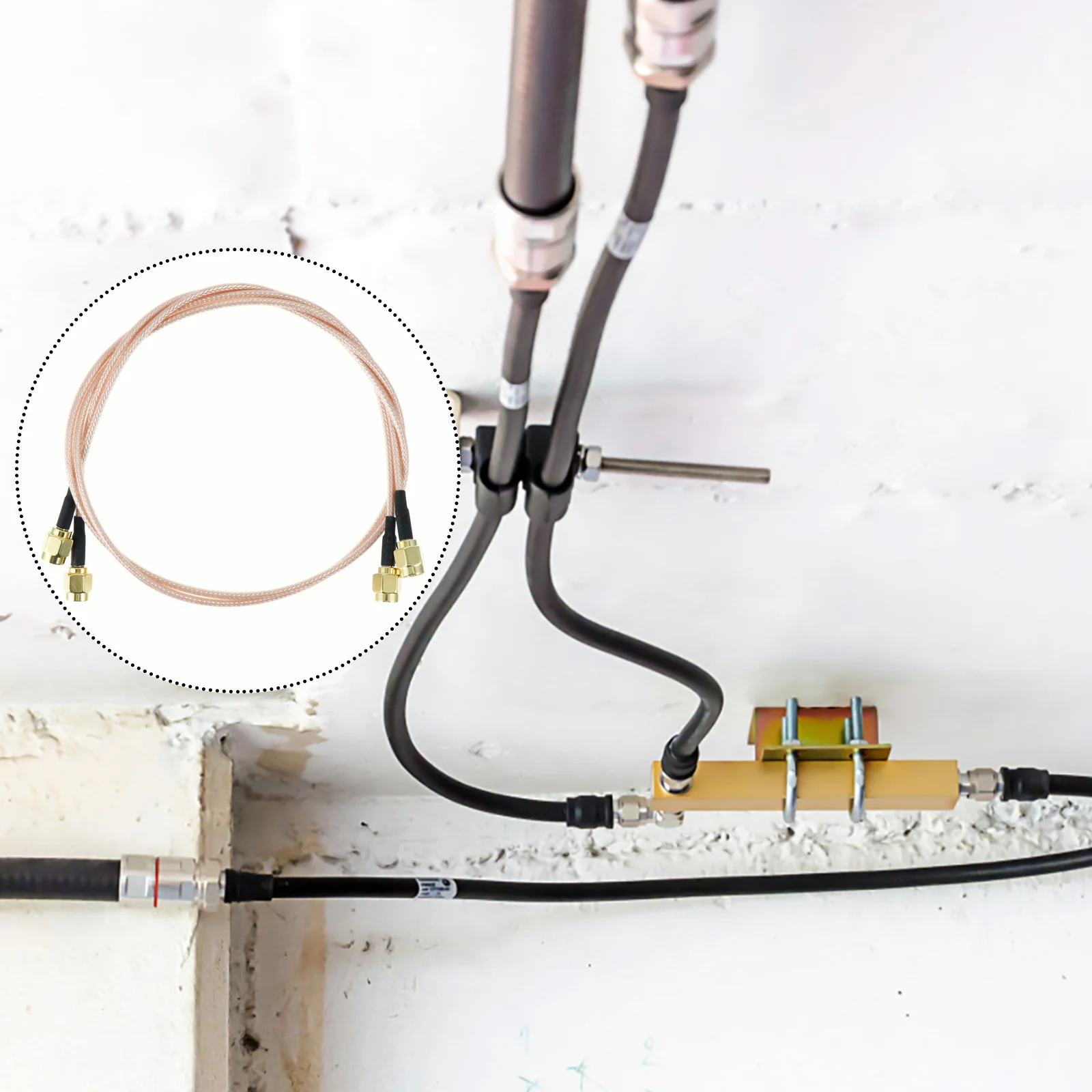 

2pcs Sma Male To Sma Male Extender Cable Rg316 Coaxial Cord For 3G 4G Lte Gps Wifi Antenna Radio Durable Adapter Jumper