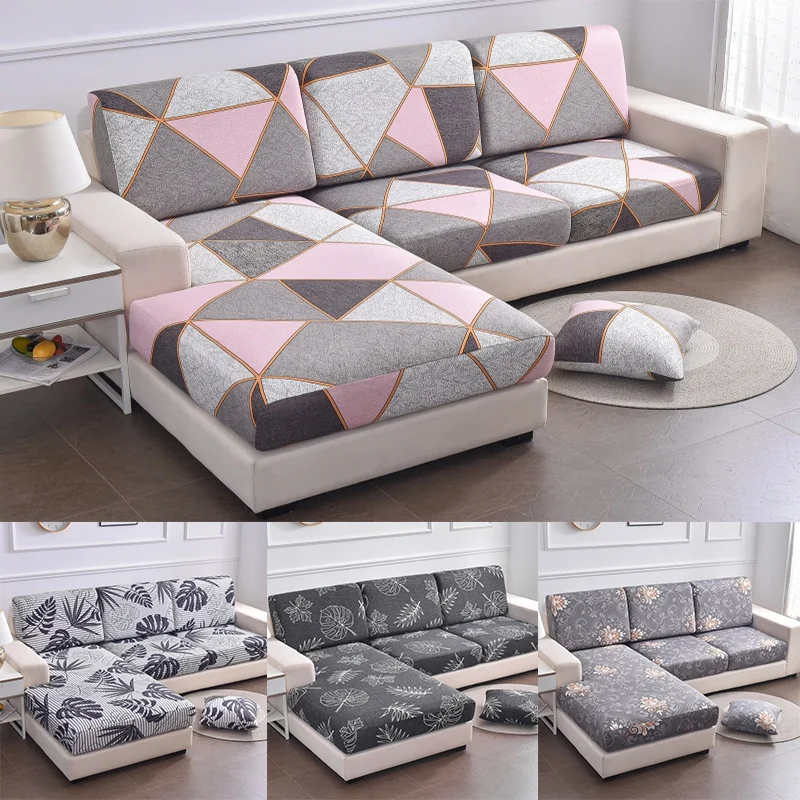 1Pcs Print Sofa Cushion Cover Elastic Protector Sofa Cover Personality Slipcover Matching Washable Couch Cover