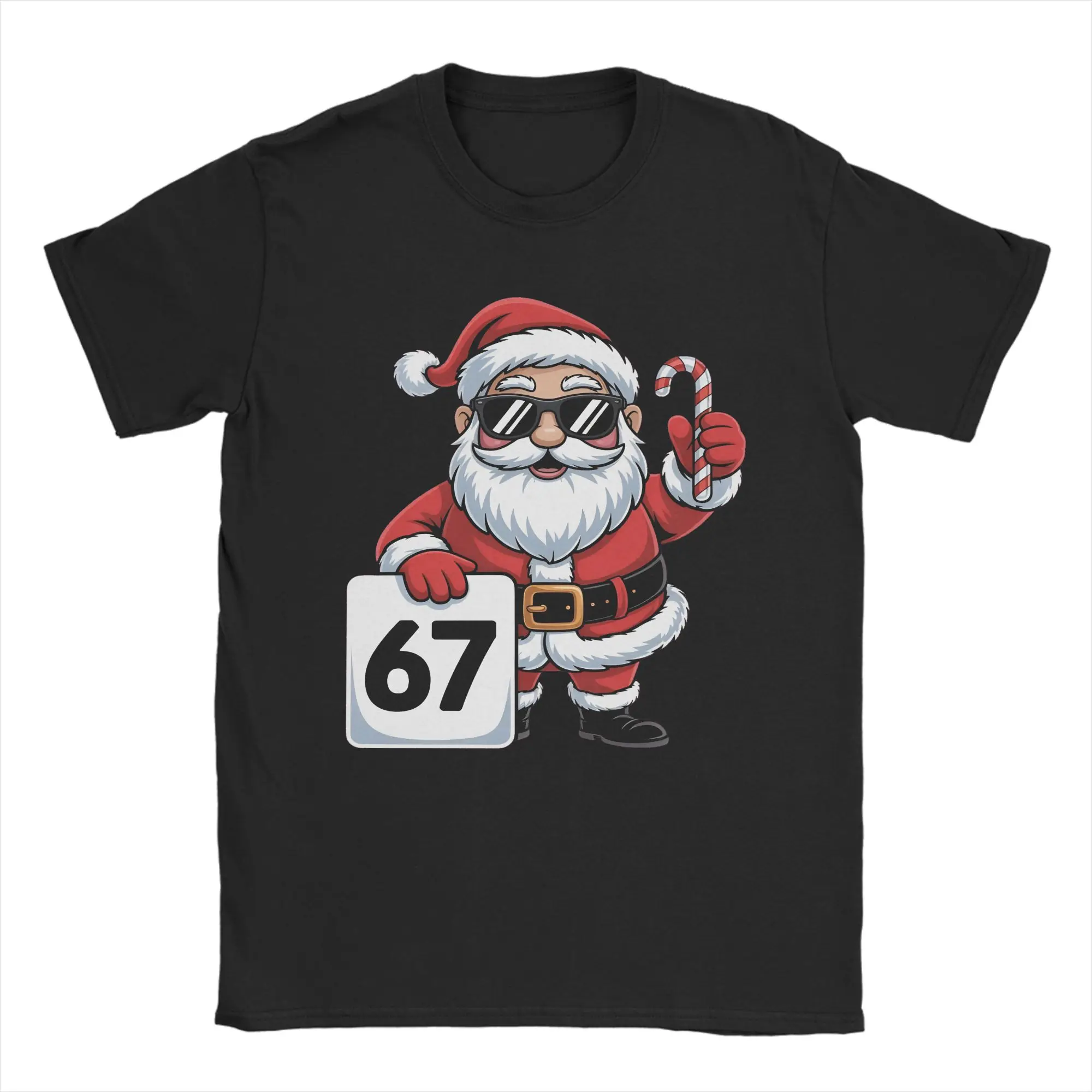 

67-мем, забавная рождественская футболка Six Seven, летние трендовые футболки, мужские хлопковые дышащие футболки большого размера, винтажные топы с короткими рукавами