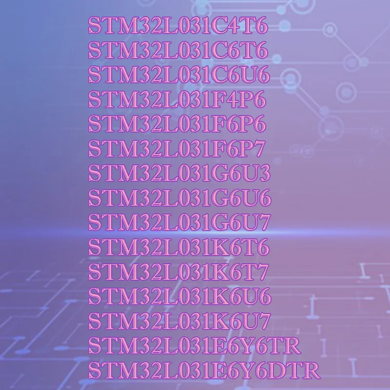 

STM32L031G6U6 K6T6TR F4P7 E6Y6DTR C6T6 Silicone shell