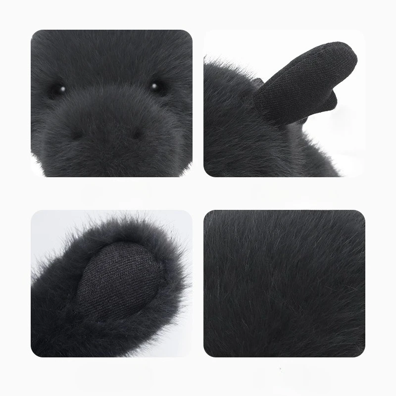 Dragon Cub Peluche Nero Adorabile Peluche Lenitivo Cuscino per il Sonno Bambola Regalo di Compleanno