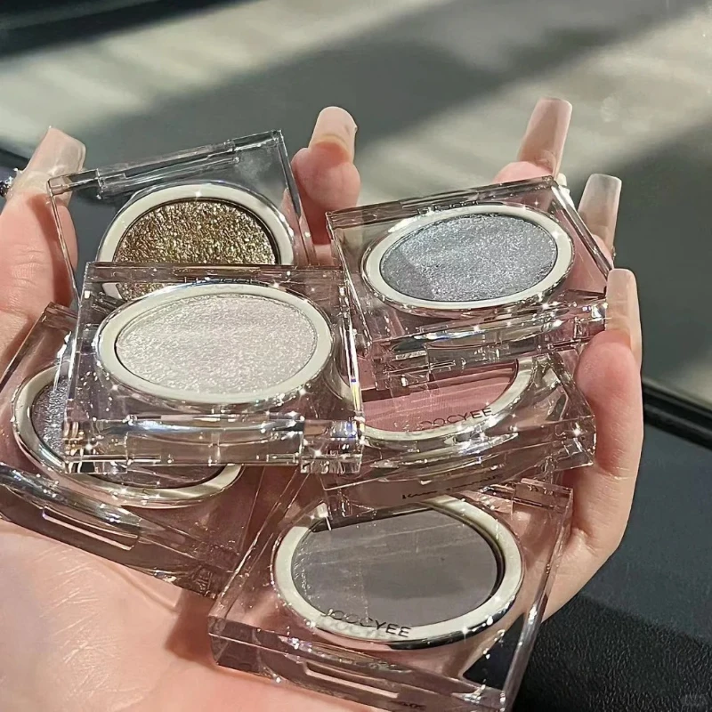 Joocyee Monochrome Lidschatten, mattes Chamäleon-Puder, geräuchert, funkelnd, perlmuttartig, glänzendes Blatt, metallisches Persönlichkeitsgrün