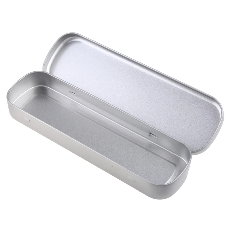 Pluma hierro para estuche, caja lápices portátil, almacenamiento papelería para estudiantes, suministros oficina