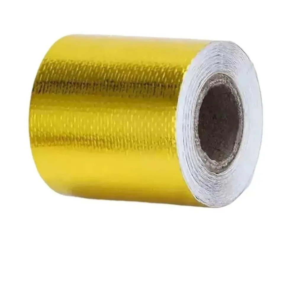 High Temp Aluminum Foil Heat Insulation Tape, Car Air Intake Exhaust Heat Wrap for Auto Motorcycle Modification