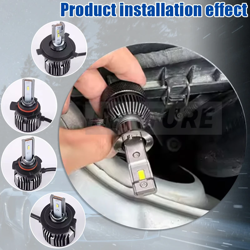 2Pcs Car LED Headlight Bulb Adapter Holder Base Sockets Headlamp Retainer for 9005 HB3