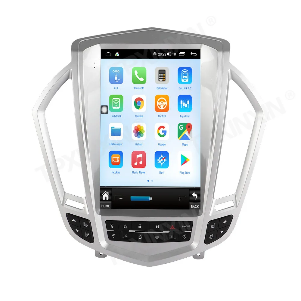 For Cadillac SRX 2009-2012 Carplay Android Car Stereo Radio Multimedia Player GPS Navigation Auto Audio Head Unit