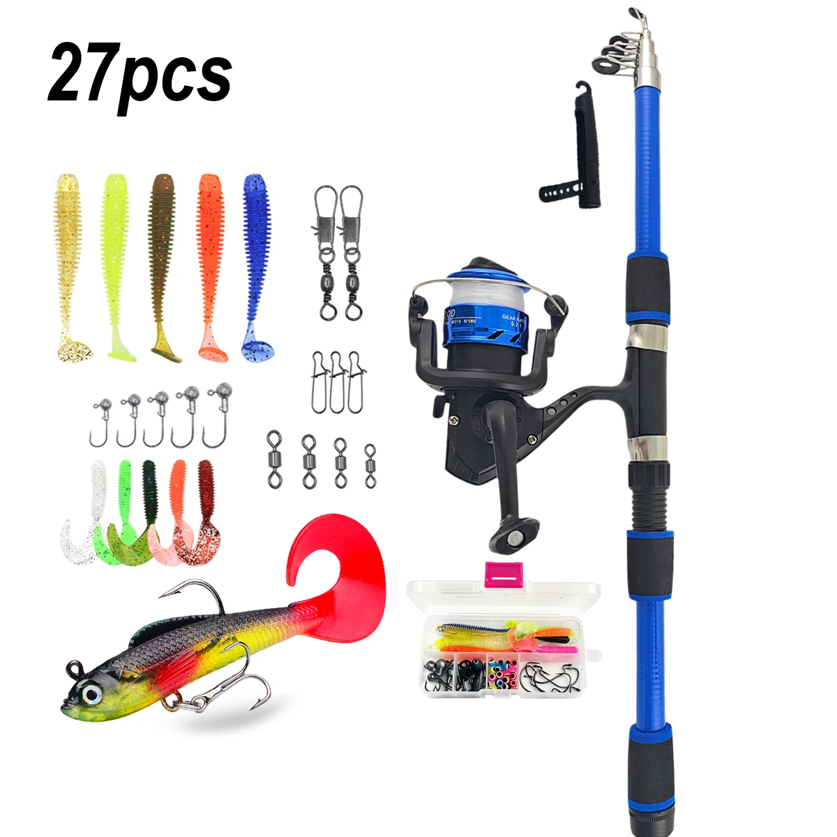 58pcs Beginner Fishing Rod Ree - Fishing Equipment Online recensione e prezzo