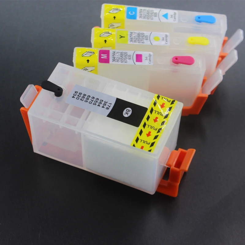 UP 4PCS empty refillable Ink Cartridge Compatible for HP 902 904 903XL for hp pro 6960 6970 6950 6956 Officejet 6951 6954 6958