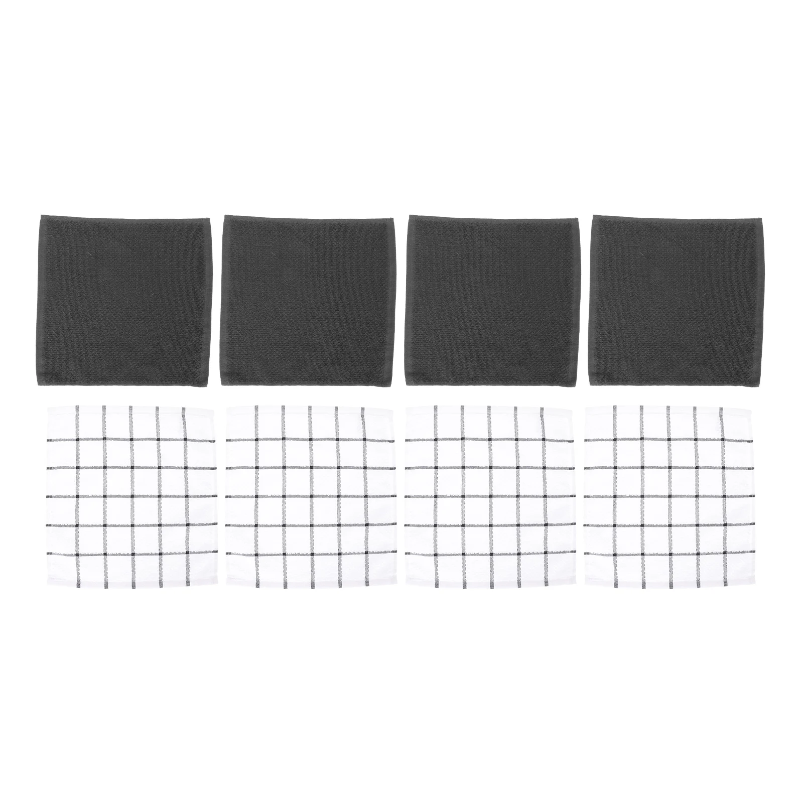 

8pcs Cotton Cloths Microfiber Dish Rags Kitchen Cleaning Supplies Strong Decontaminate No Traces Reusable Home