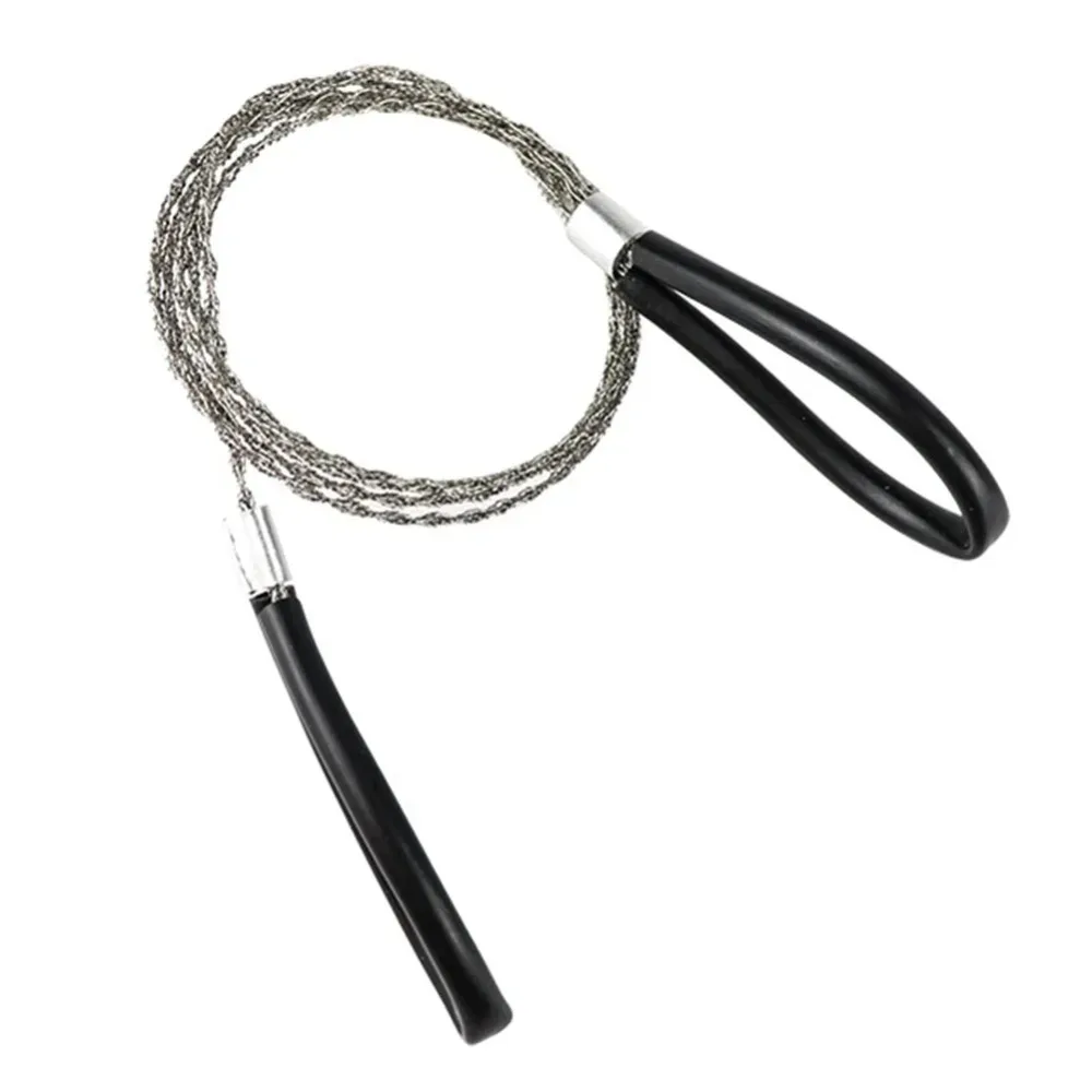 

Autumn Portable Stainless Steel Wire Saw with Finger Handle Outdoor Camping Hiking Pocket Manual Cutting Chain Saws Survive Tool