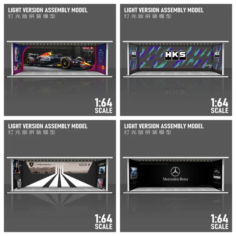 

Модель парковки Hot Wheels, миниатюрный масштаб 1/64, имитация сцены, дисплей с подсветкой, ПВХ-дисплей, коллекция игрушек для мальчиков