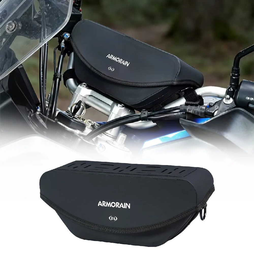 

Waterproof Motorcycle Handlebar Bag Front Fork Storage Bag Motorbike Phone Pouch riding Crossbody bag Motorcycle travel bag