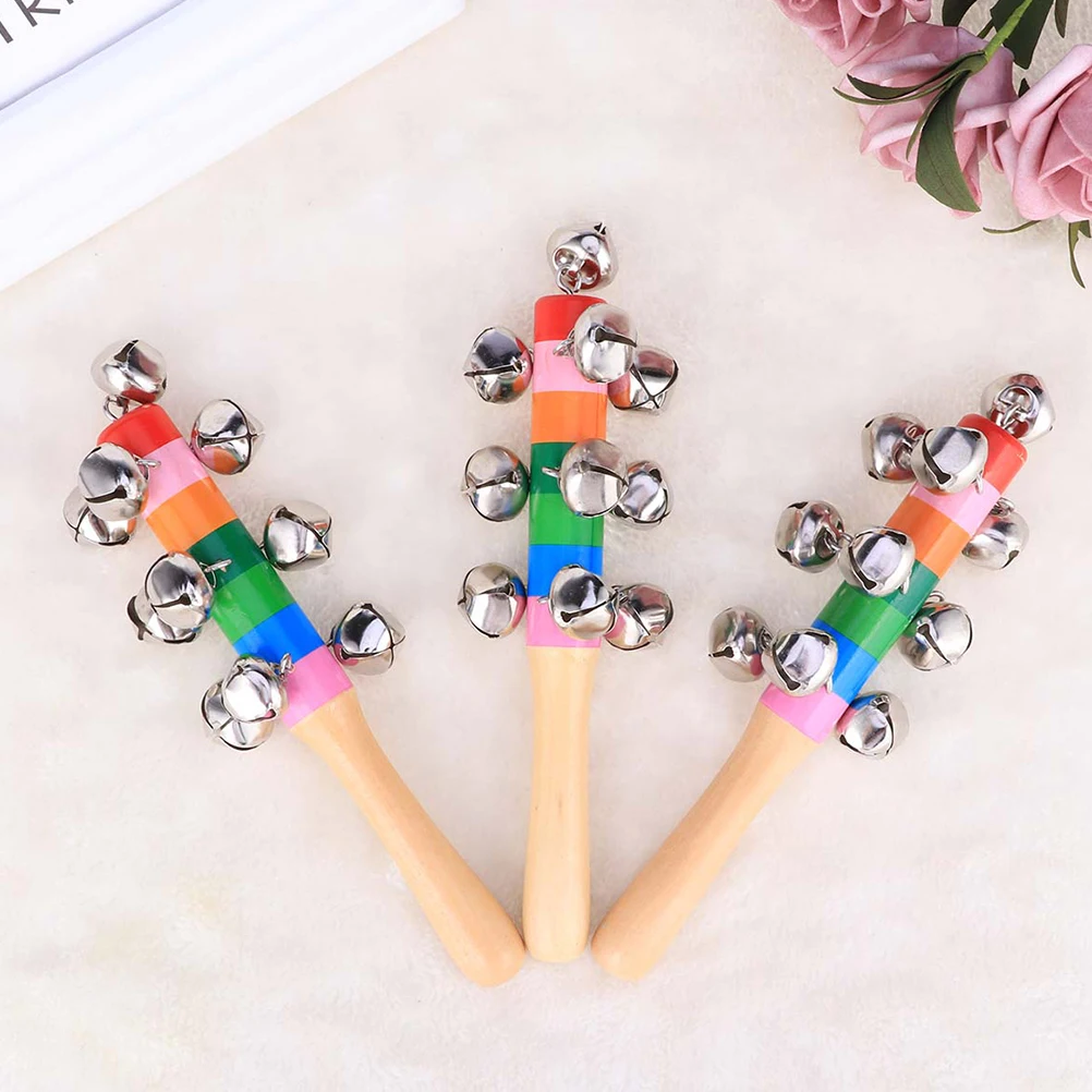 

10 Pcs Hand Bell Novel Rattle Toys Lovely Baby Rattles Creative Playthings Funny for Kids Gifts Handy Small Bells Adorable