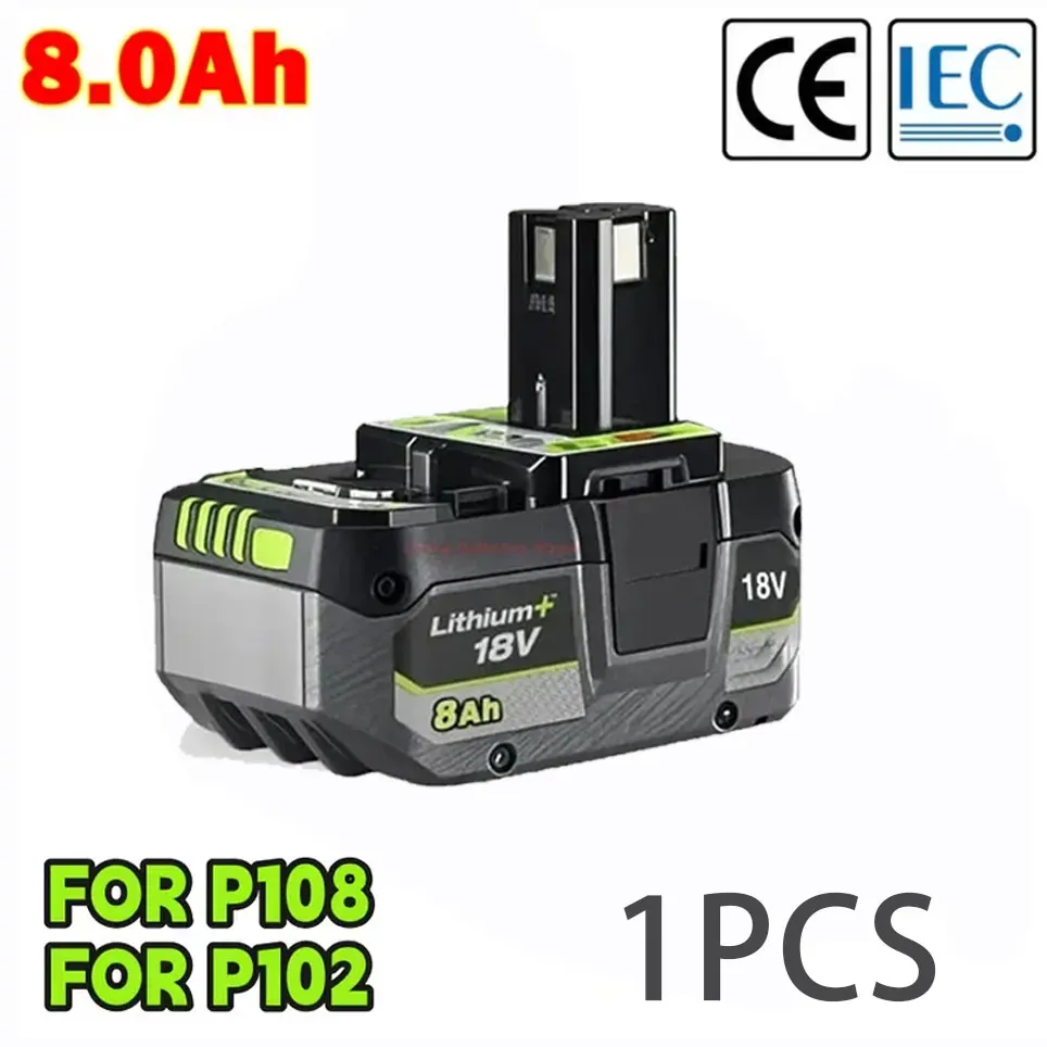 Voor RYOBI 18V ONE+hoogwaardige lithiumbatterij met lage zelfontlading, geschikt voor alle gereedschappen P104 P107 P108 RB18L50 RB18L20