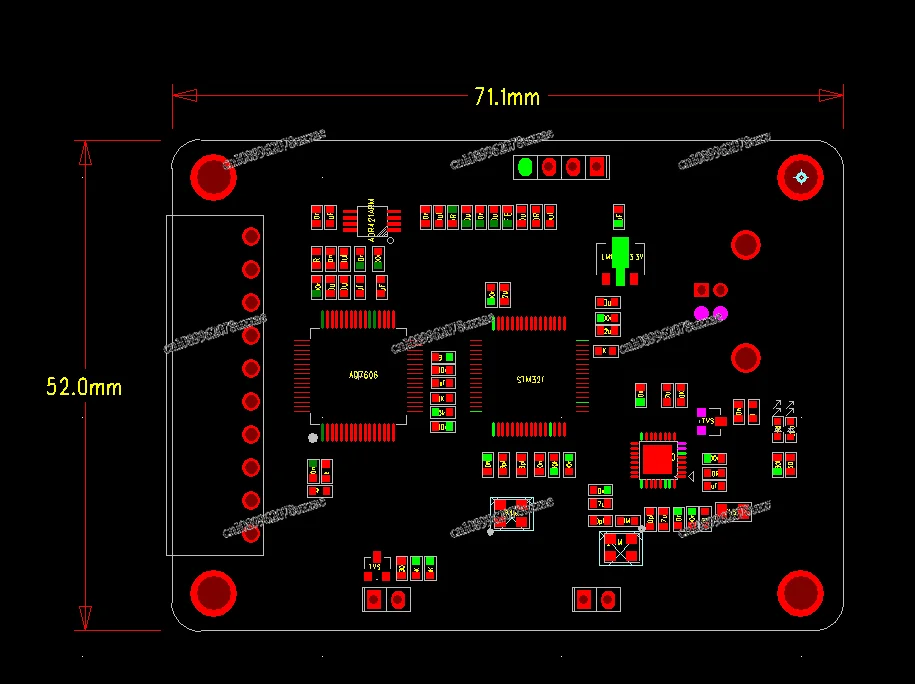 AD7606 Multi-Channel AD Data Acquisition Module 16-Bit ADC 8-Channel Synchronization USB High-Speed Interface Control