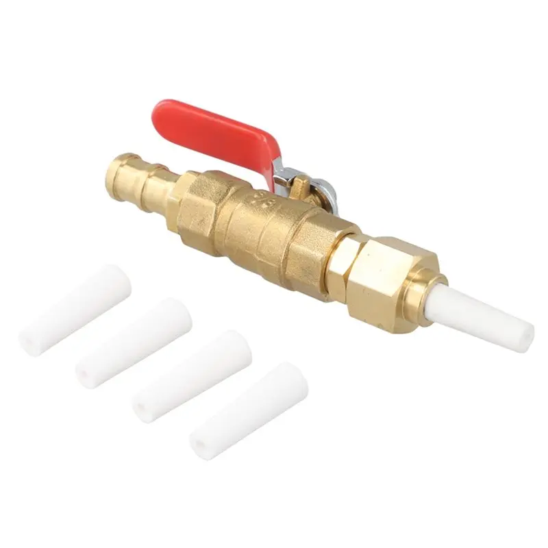 

Горячая распродажа: Набор насадок для пескоструйного аппарата с латунным шаровым краном и 4 насадками из оксида алюминия для удаления ржавчины и краски, обработки поверхностей