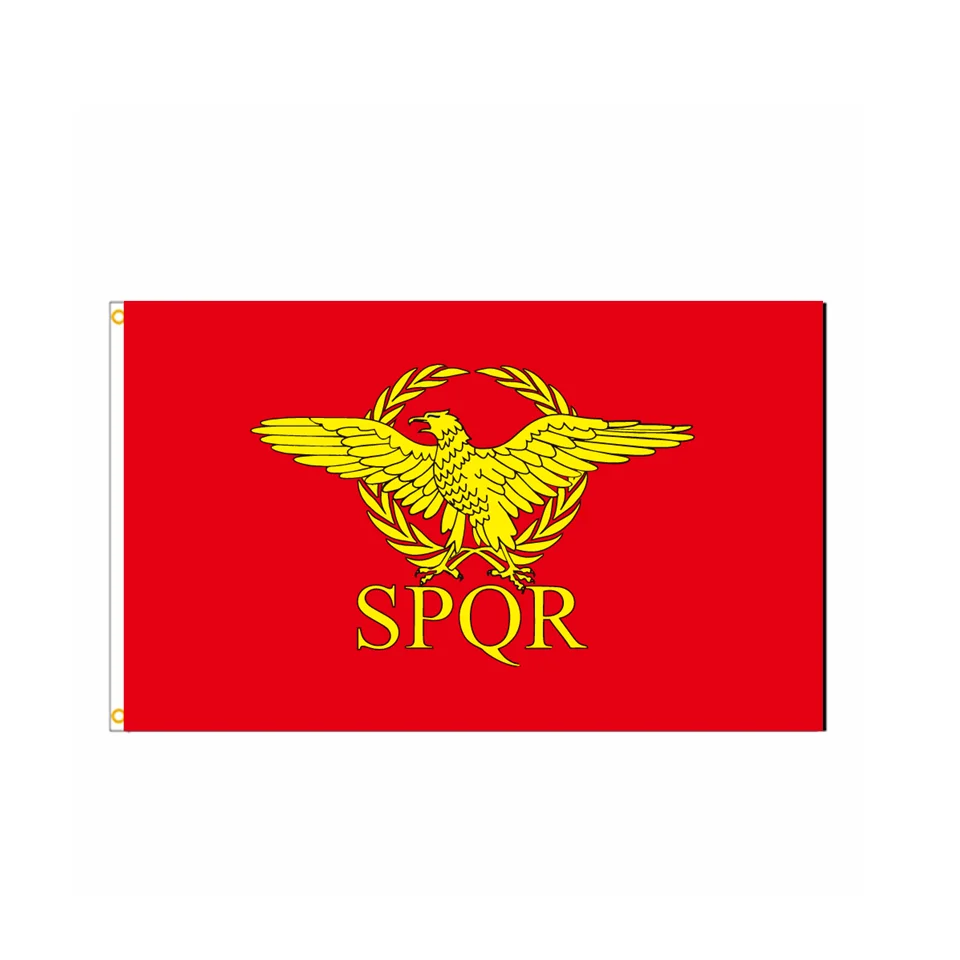 Flagge des römischen Reiches, Senat und Menschen des Roms, Flagge für Heimdekoration, 90 x 150 cm, Polyester