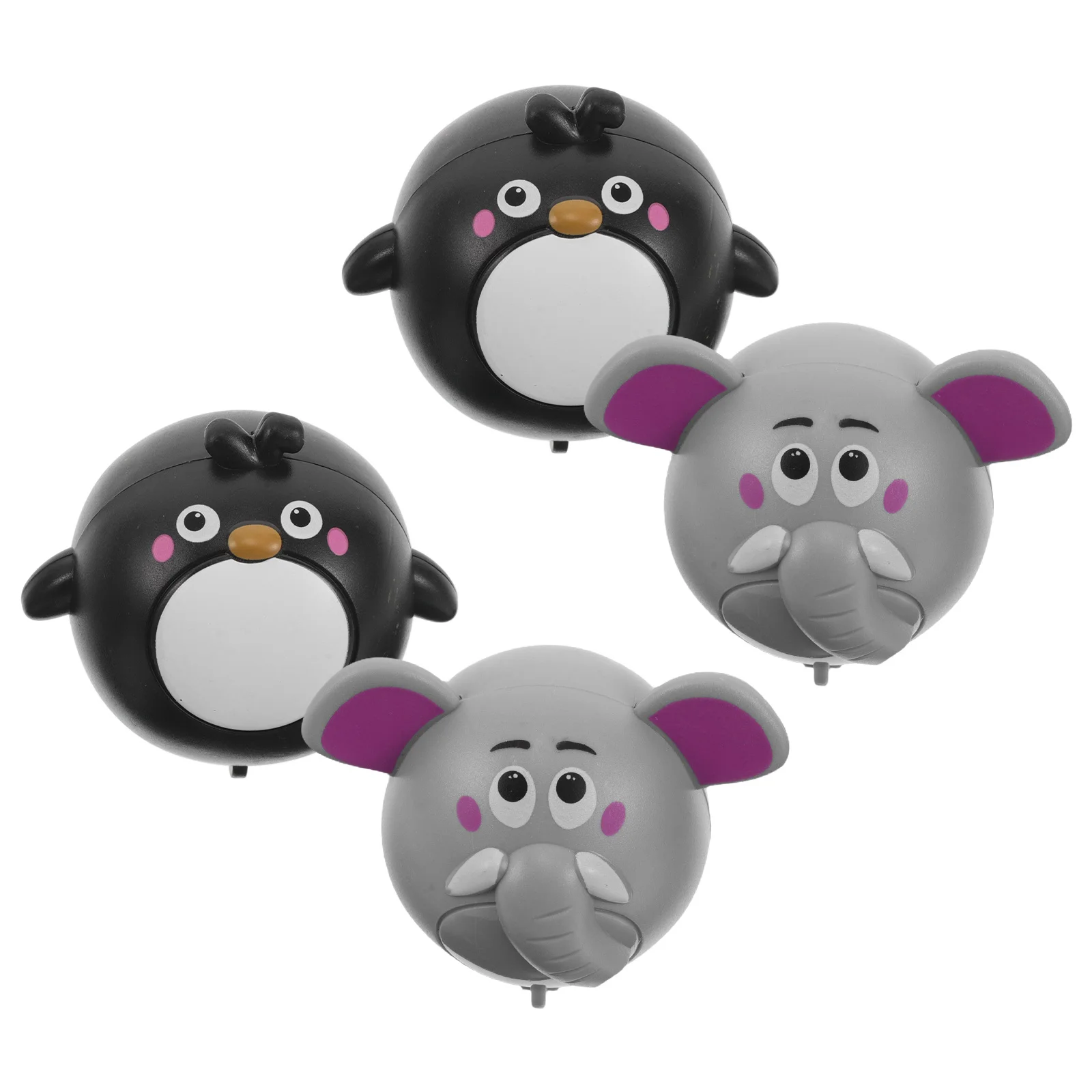 

4Pcs Miniature Pull Back Cars Adorable Cartoon Design Free Fun Small Vehicles for Toddlers Goodie Bag Fillers Pinata