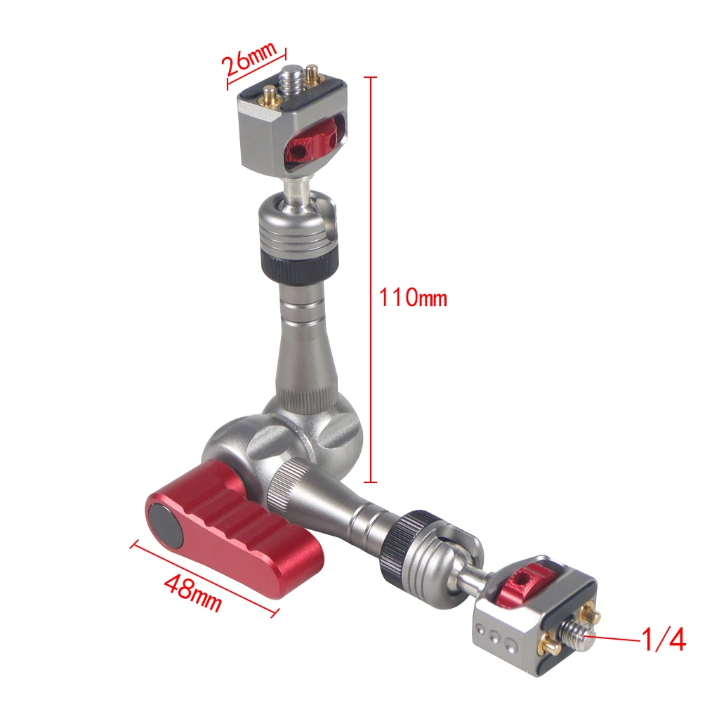 Handpumpe Vakuum Saugnapf 1/4 "3/8" arri Ortung Loch Kamera Stabilisator Halterung für gopro insta360 Auto Lampe Stand halterung – Detail 23