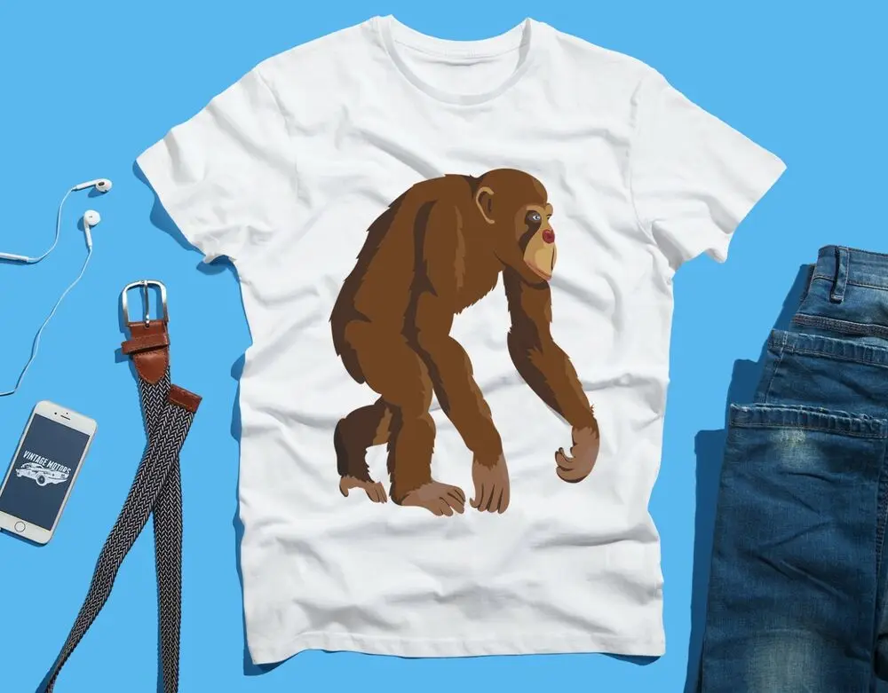 Chimpanzee Ape Monkey Zoo FUNNY Novelty T SHIRT  High Quality 100%Cotton Short Sleeve