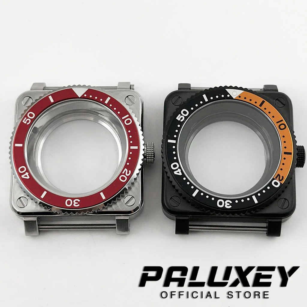 

Mod SKX 42mm Square Case Sapphire Sapphire Crystal Fit NH35 NH36 4R 7S Japan Automatic Movement 316 Stainless Steel NH35 Case