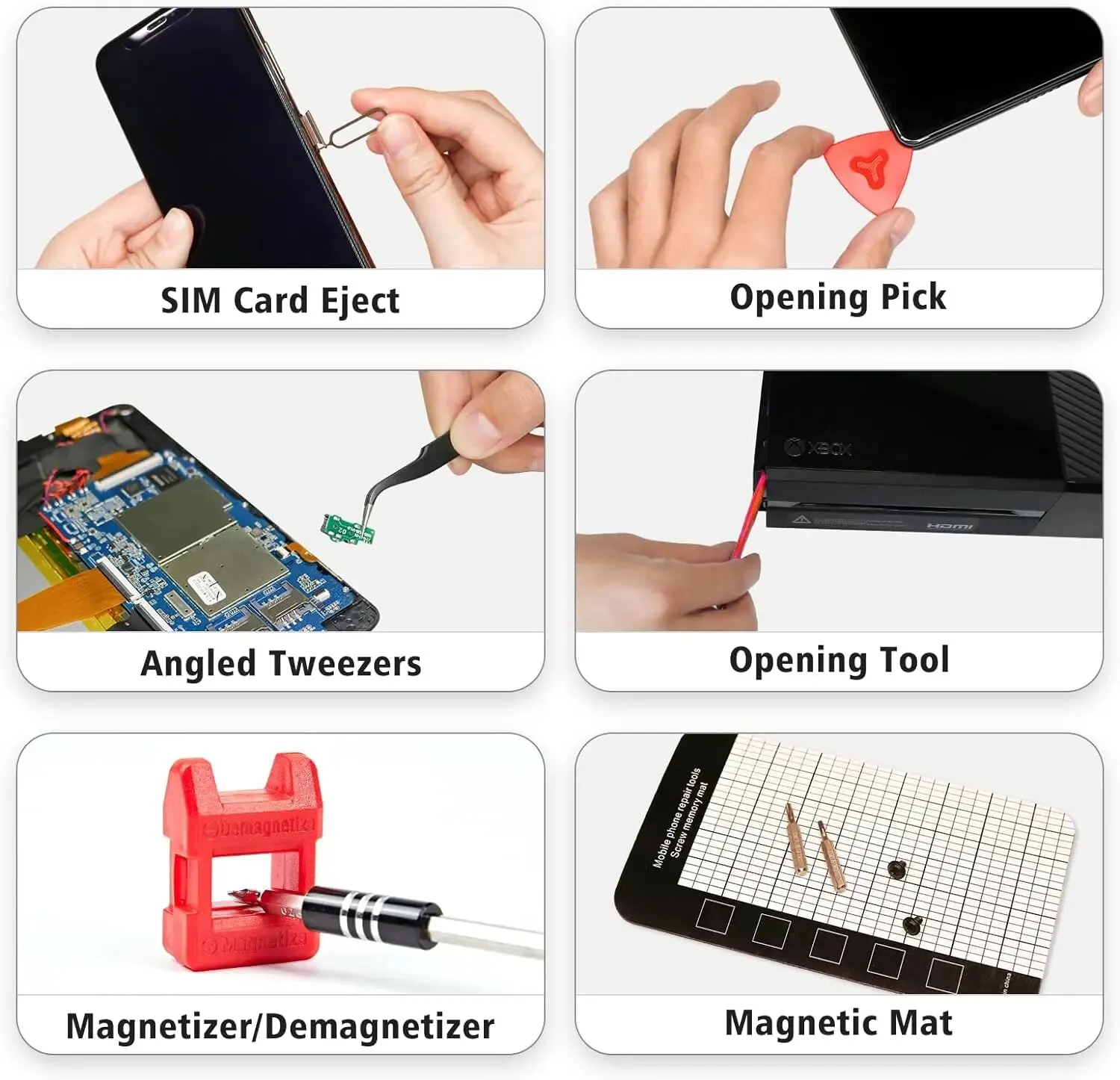 WOZOBUY Set di cacciaviti di precisione 138 in1 magnetici - Set di strumenti per cacciaviti professionali, kit di strumenti di riparazione per PC,