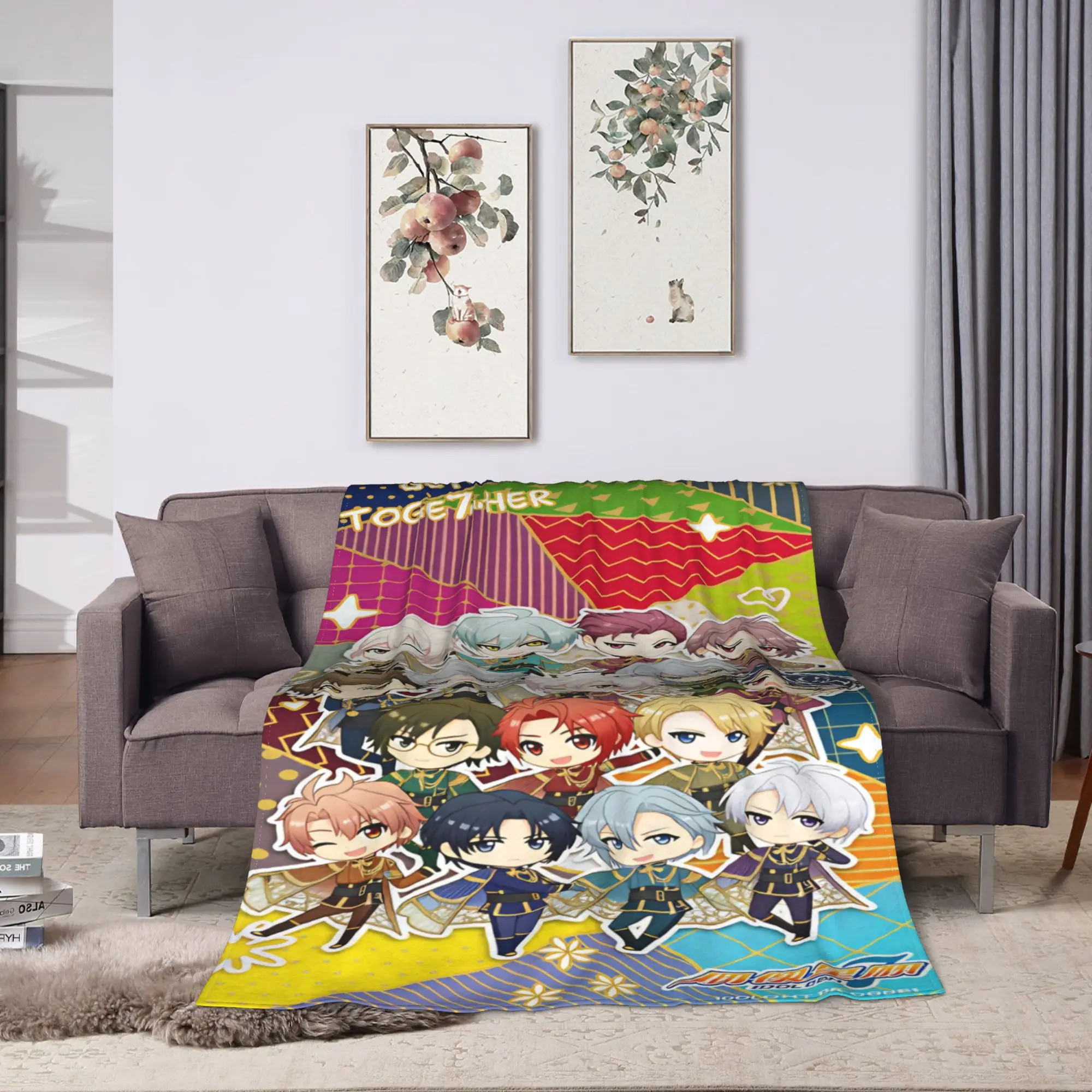 Warm Soft Blanket Airplane Travel IDOLiSH7 Bedding Throws  Flannel Bedspread For Home Decor Fashion Sofa Bed Cover